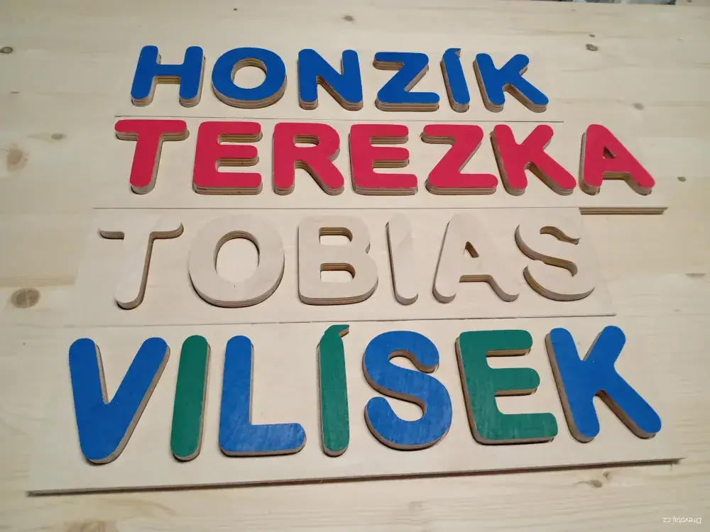 Vkládací jména na přání 